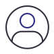 wired outline 44 avatar user in circle hover looking around 82a78abf